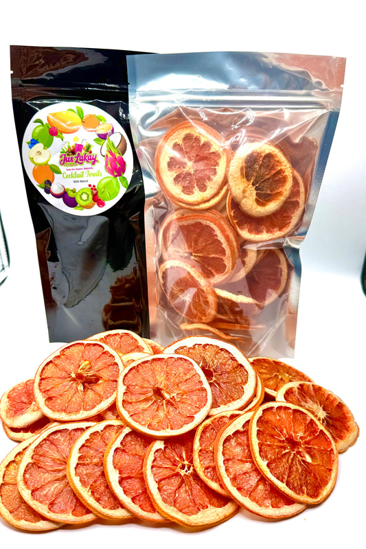 Dehydrated grapefruit slices